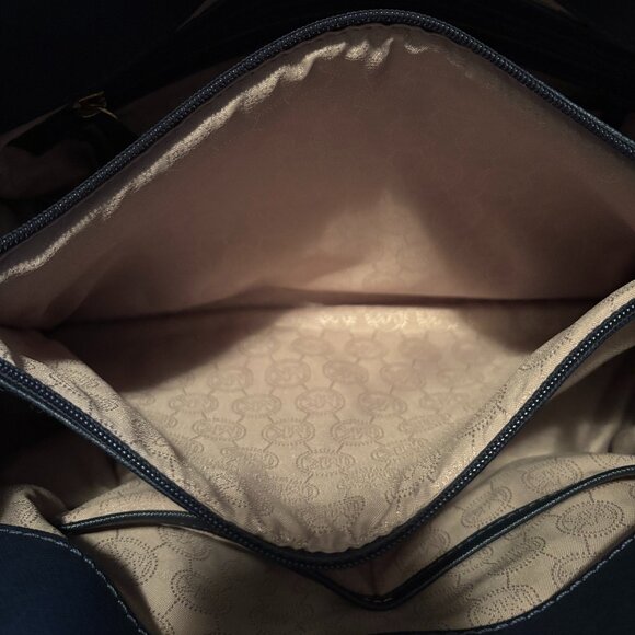 MICHAEL Michael Kors Navy Blue Leather North South Hamilton Tote - Picture 10 of 10